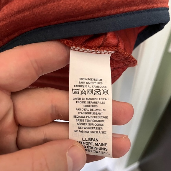 Mens LL Bean Airlight Knit Pullover Sweater Snap Button Medium - Picture 9 of 11